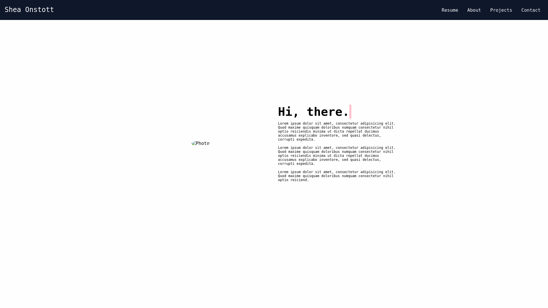 website screenshot of https://sheao.me/