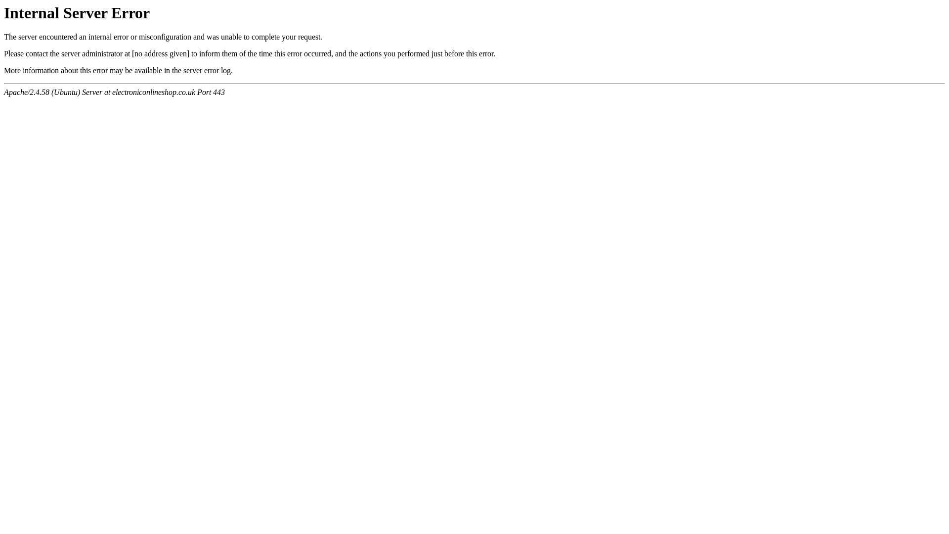 website screenshot of https://electroniconlineshop.co.uk/