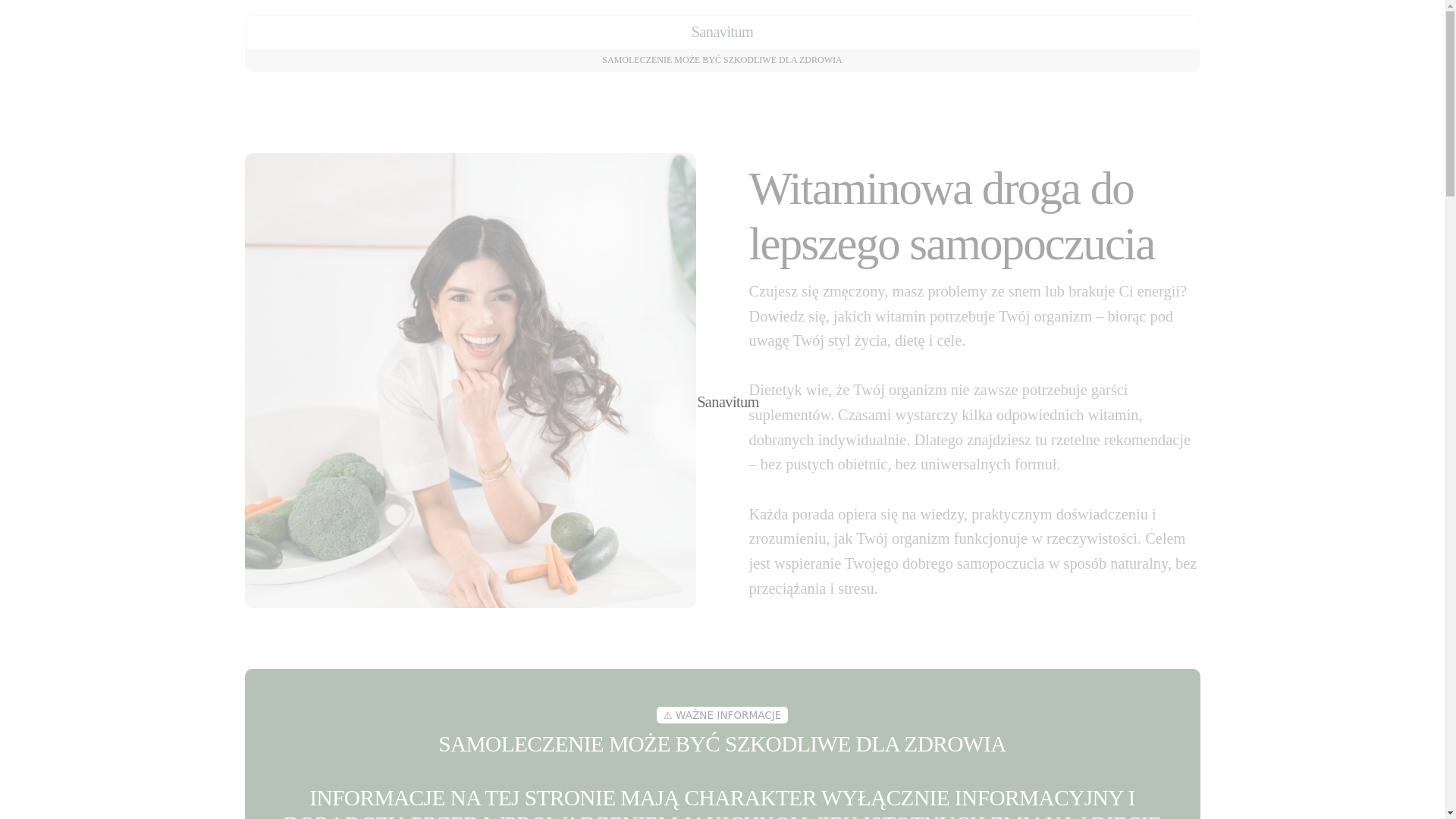 website screenshot of https://sanavitumd.info/
