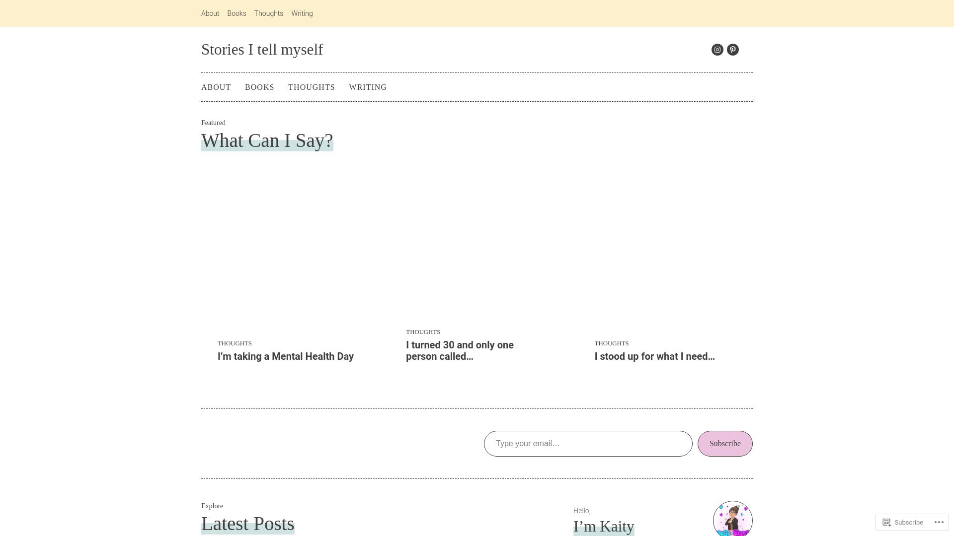 website screenshot of https://onmymindtosharewithyou.blog/