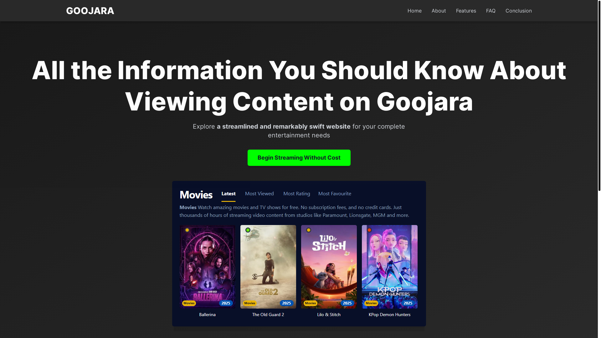 website screenshot of https://goojara-pppj.pages.dev/