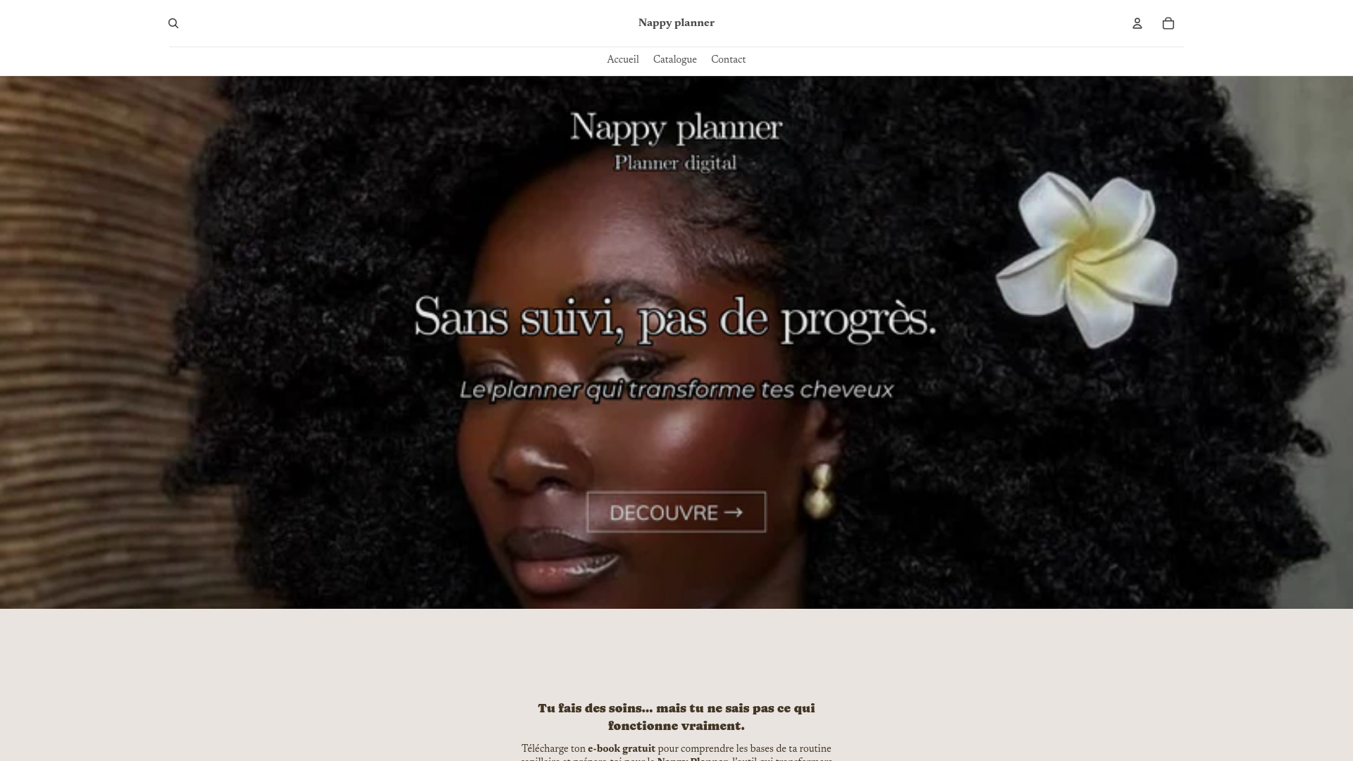 website screenshot of https://nappyplanner.com/