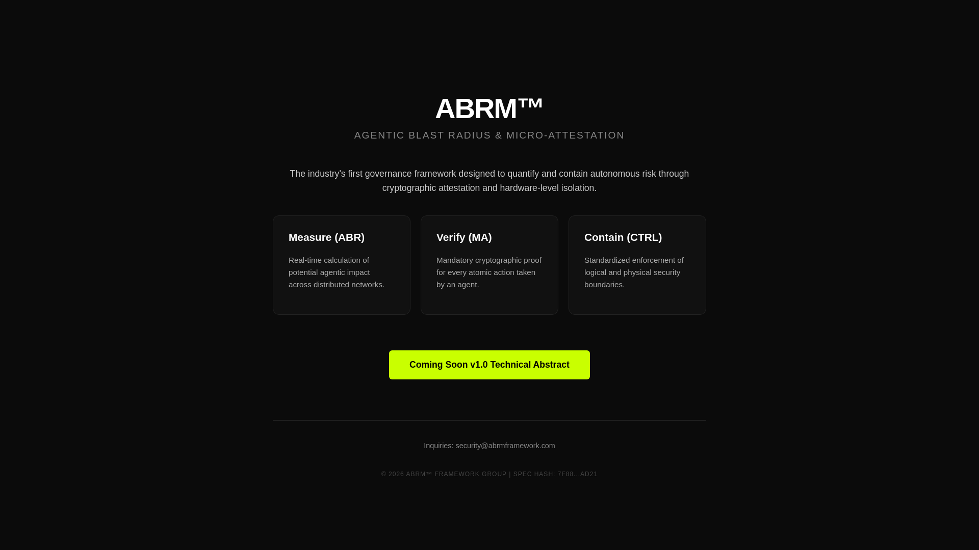 website screenshot of https://agenticblastradius.com/