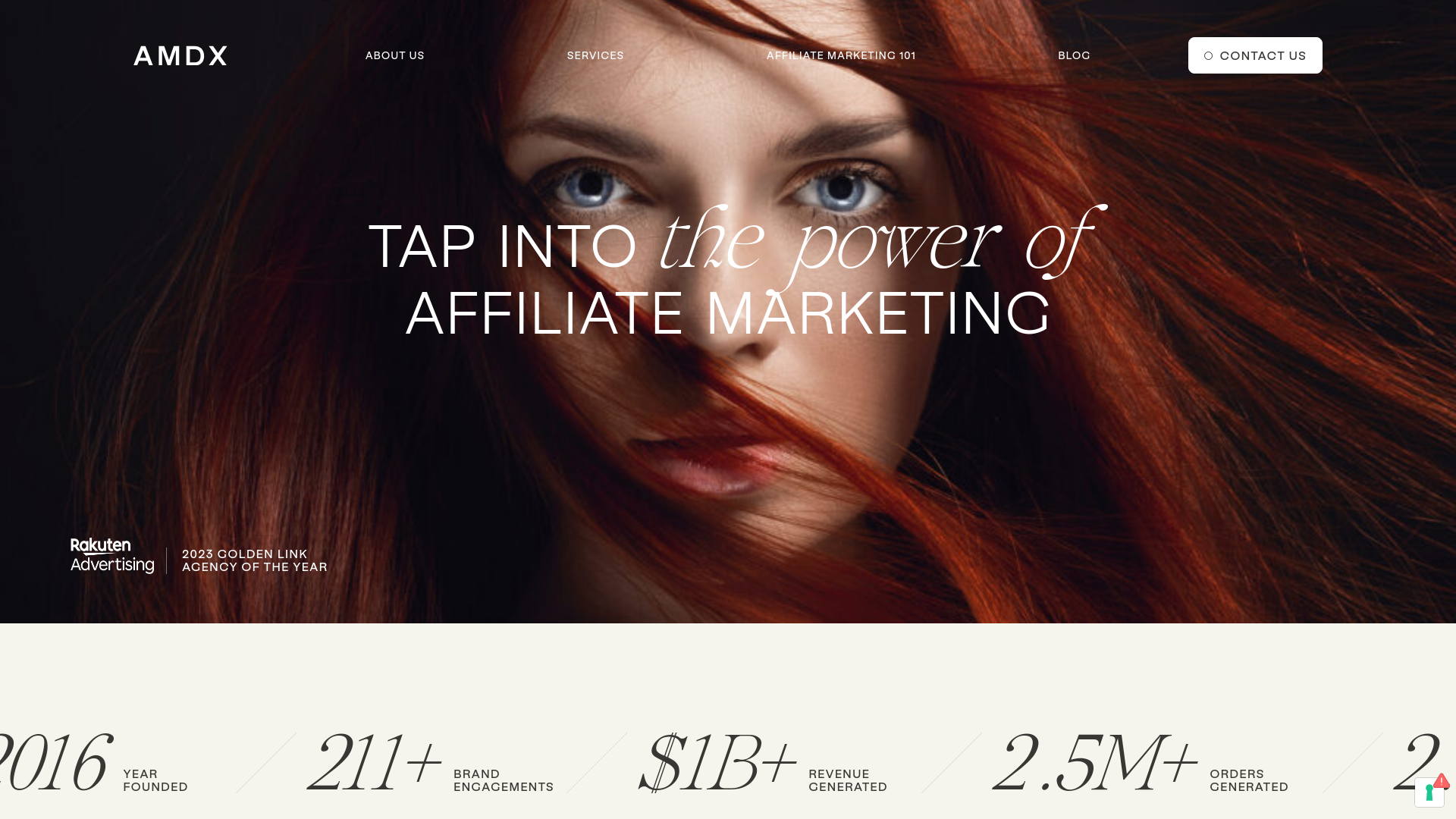 website screenshot of https://enhanceamdx.com/