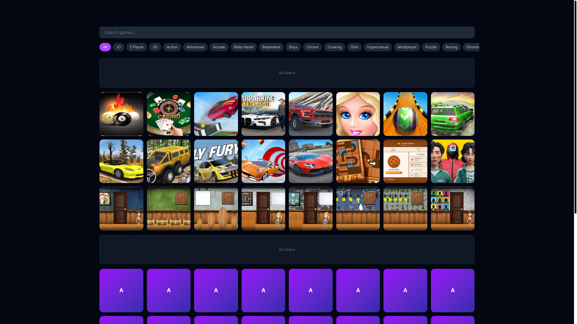 website screenshot of https://games-site-esv.pages.dev/