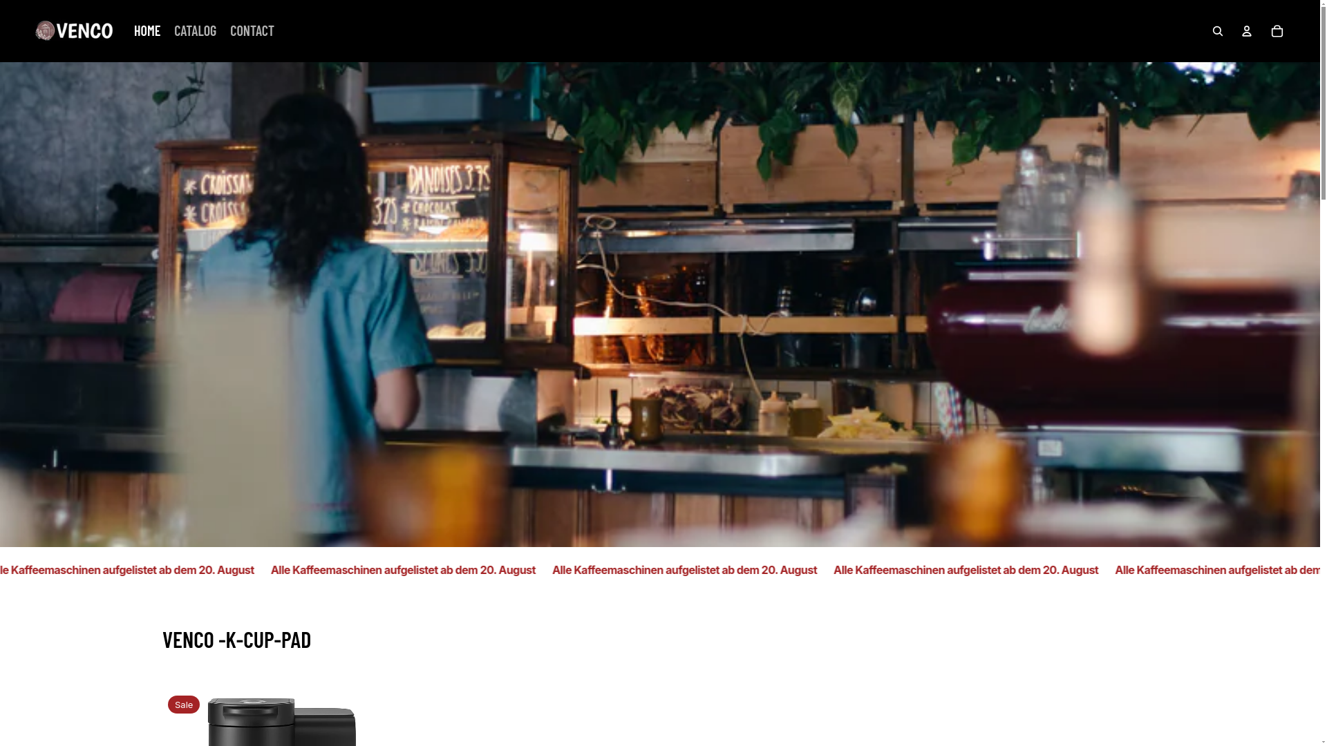 website screenshot of https://thevenco.shop/