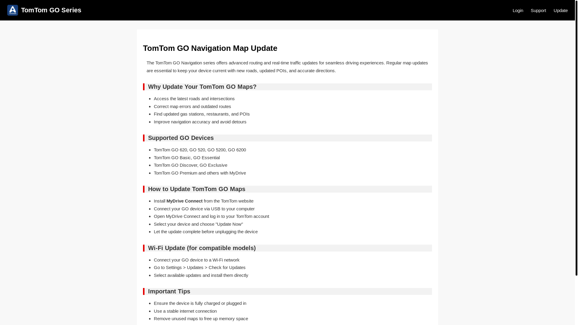 website screenshot of https://tomtom-go-navigation-45b.pages.dev/