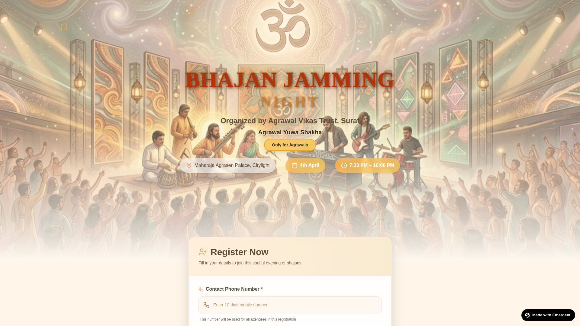 website screenshot of https://avtjamming.in/