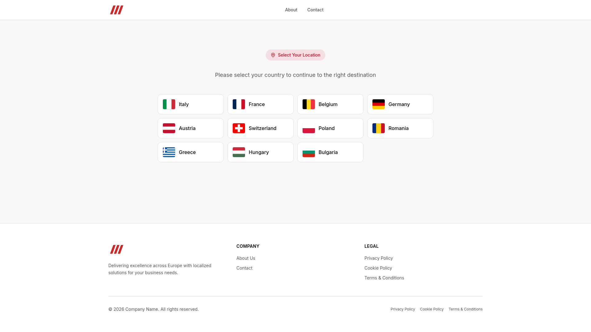 website screenshot of https://parkofferte.shop