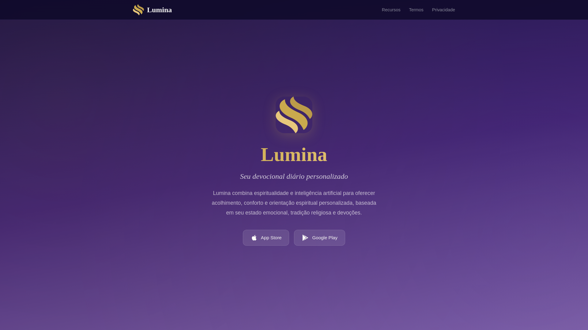 website screenshot of https://luminaday.app/