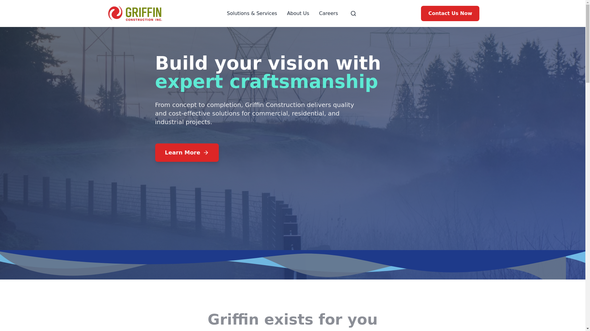 website screenshot of https://johngriffinconstructioninc.com/