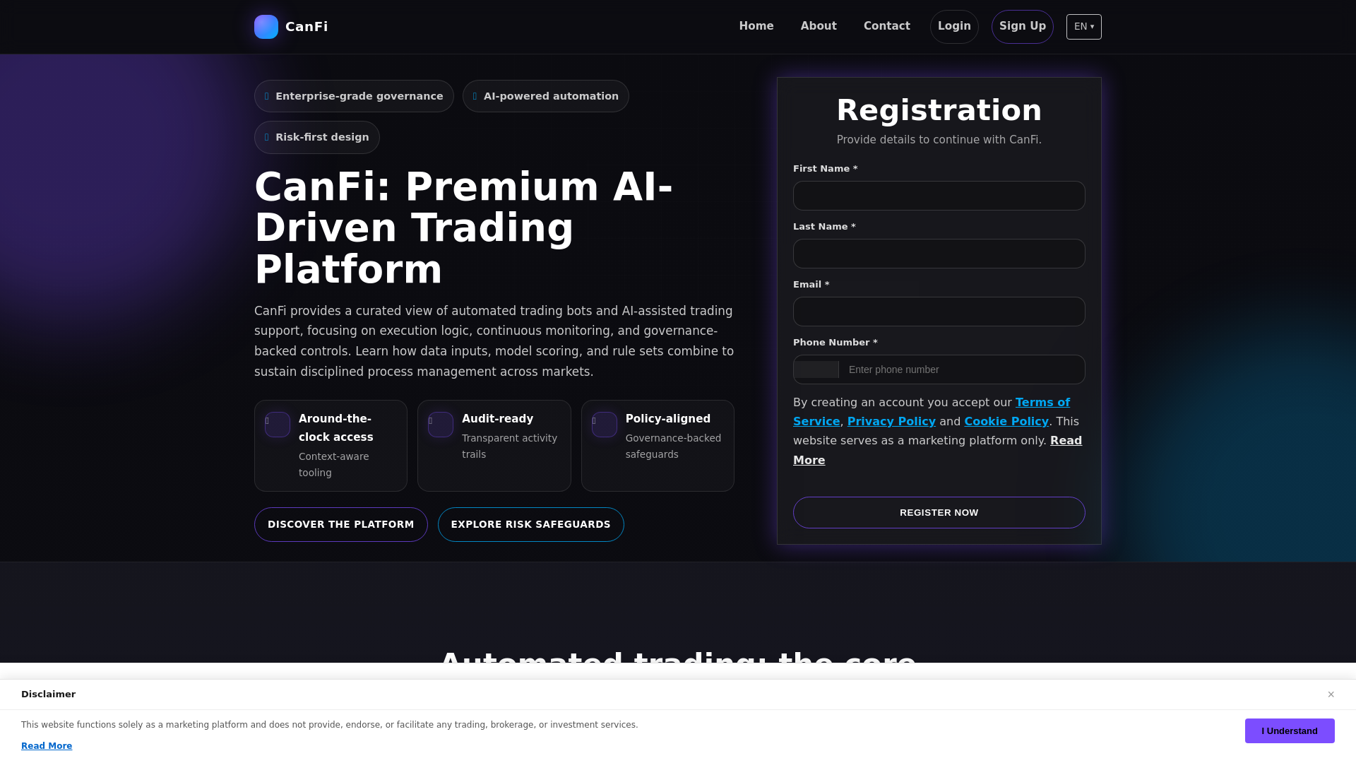 website screenshot of https://canfi-pro.pages.dev/