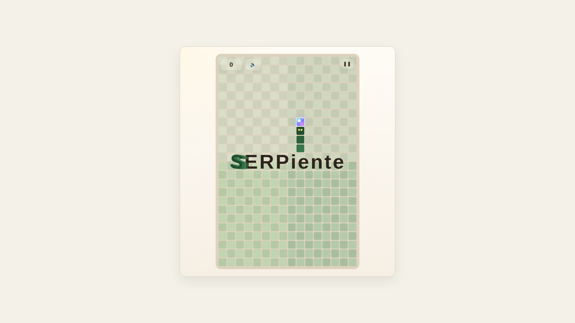 website screenshot of https://serpiente.pages.dev/