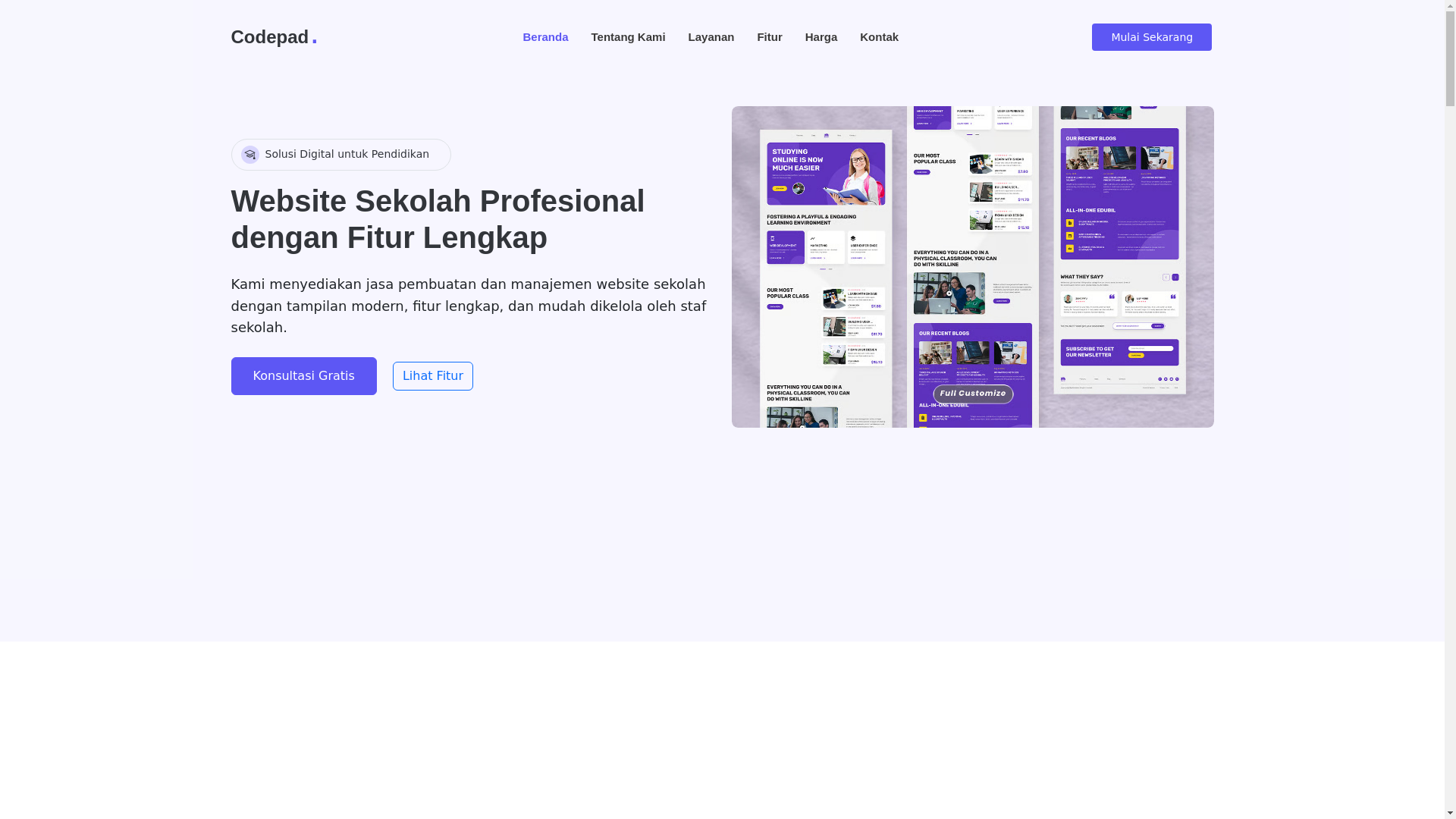 website screenshot of https://codepad-bg5.pages.dev/