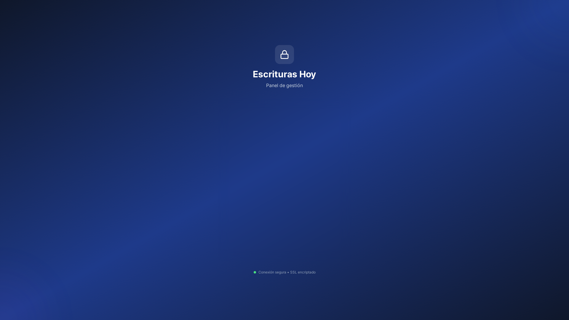 website screenshot of https://escriturashoy-admin.pages.dev/