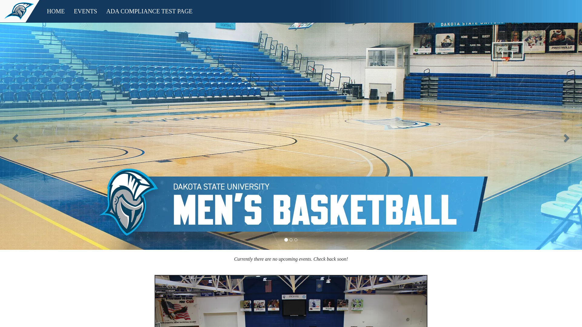 website screenshot of https://dakotastatebasketballcamps.com