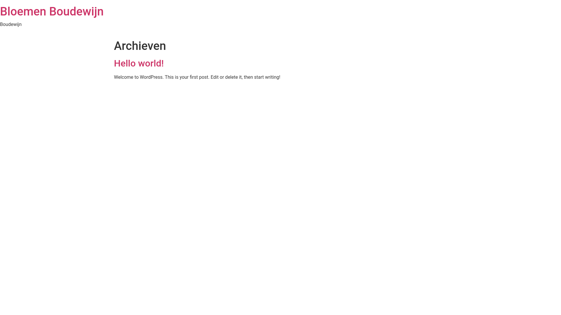 website screenshot of https://bloemenboudewijn.be/