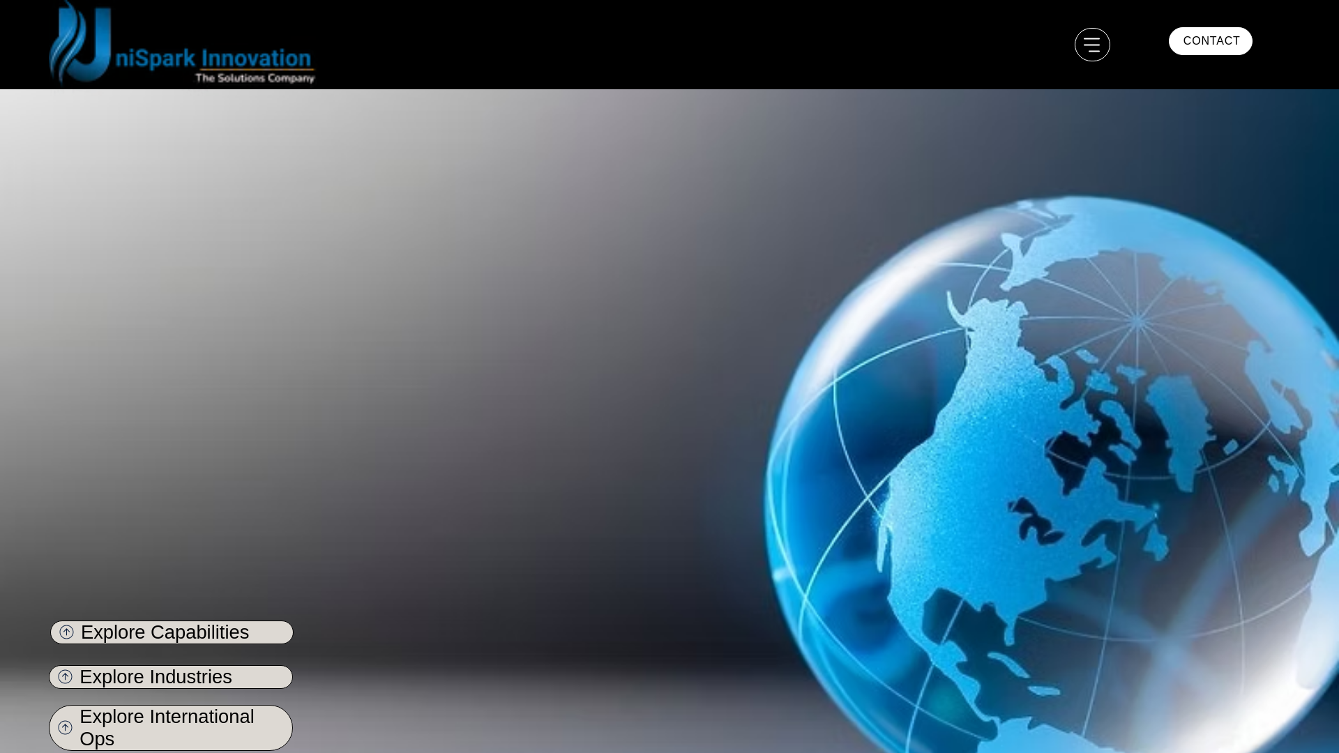 website screenshot of https://www.unisparkinnovation.com/