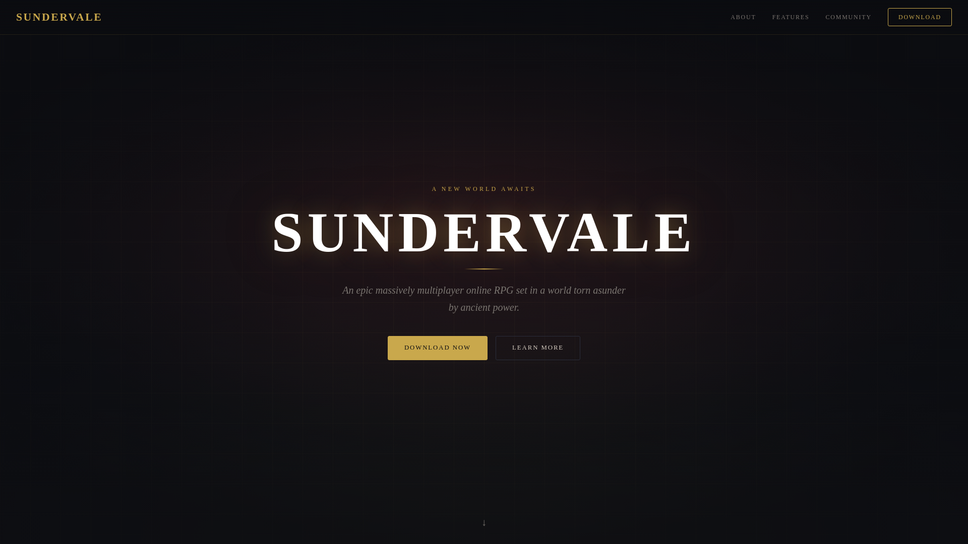 website screenshot of https://sundervale.com/
