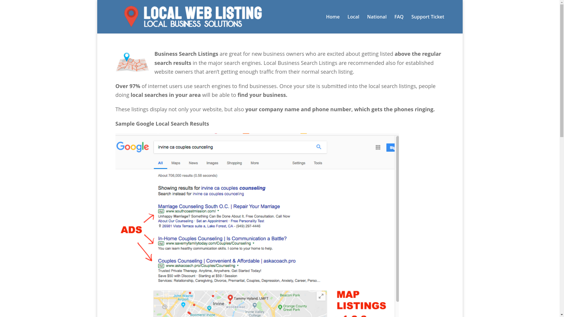 website screenshot of https://domainlisting.support/