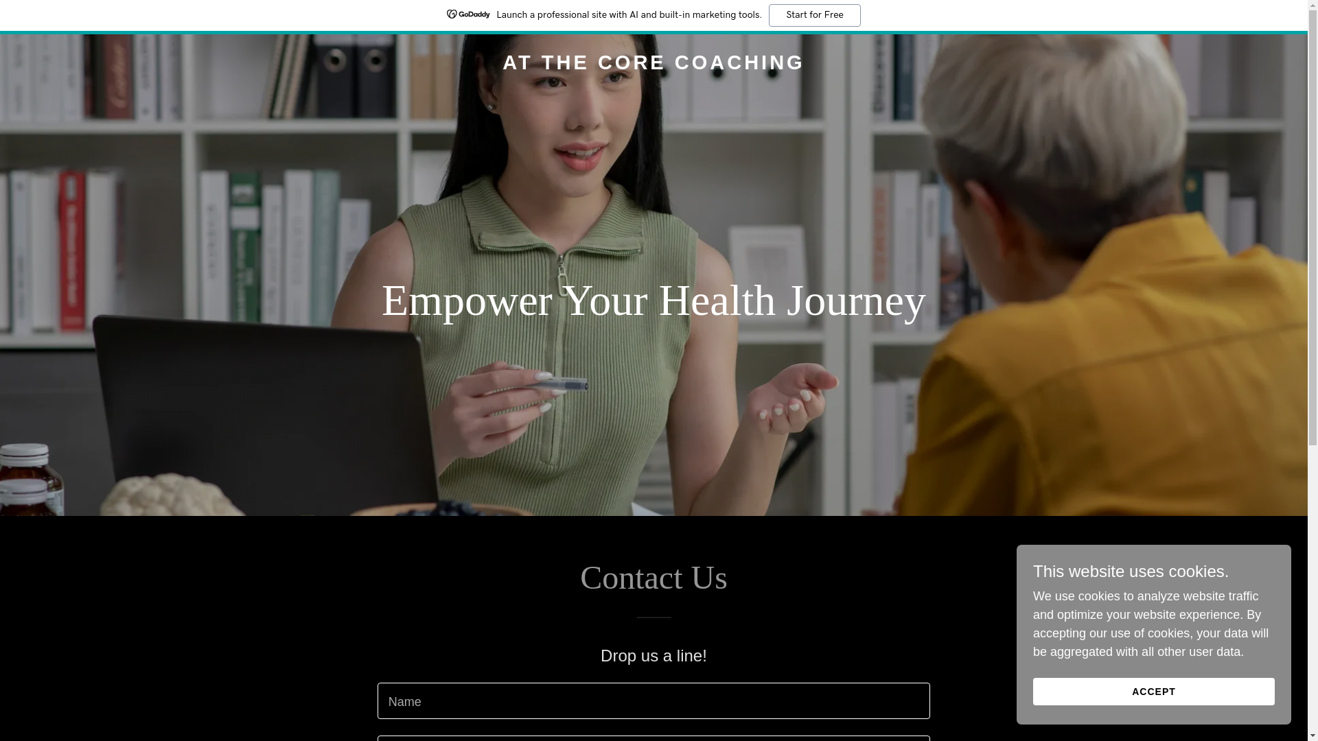 website screenshot of https://atthecore-coaching.com/