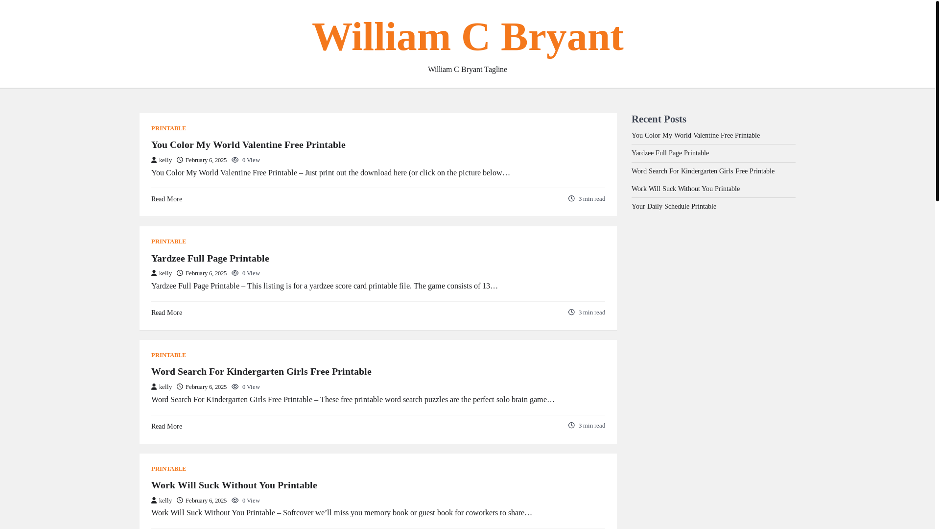 website screenshot of https://williamcbryantr.pages.dev/