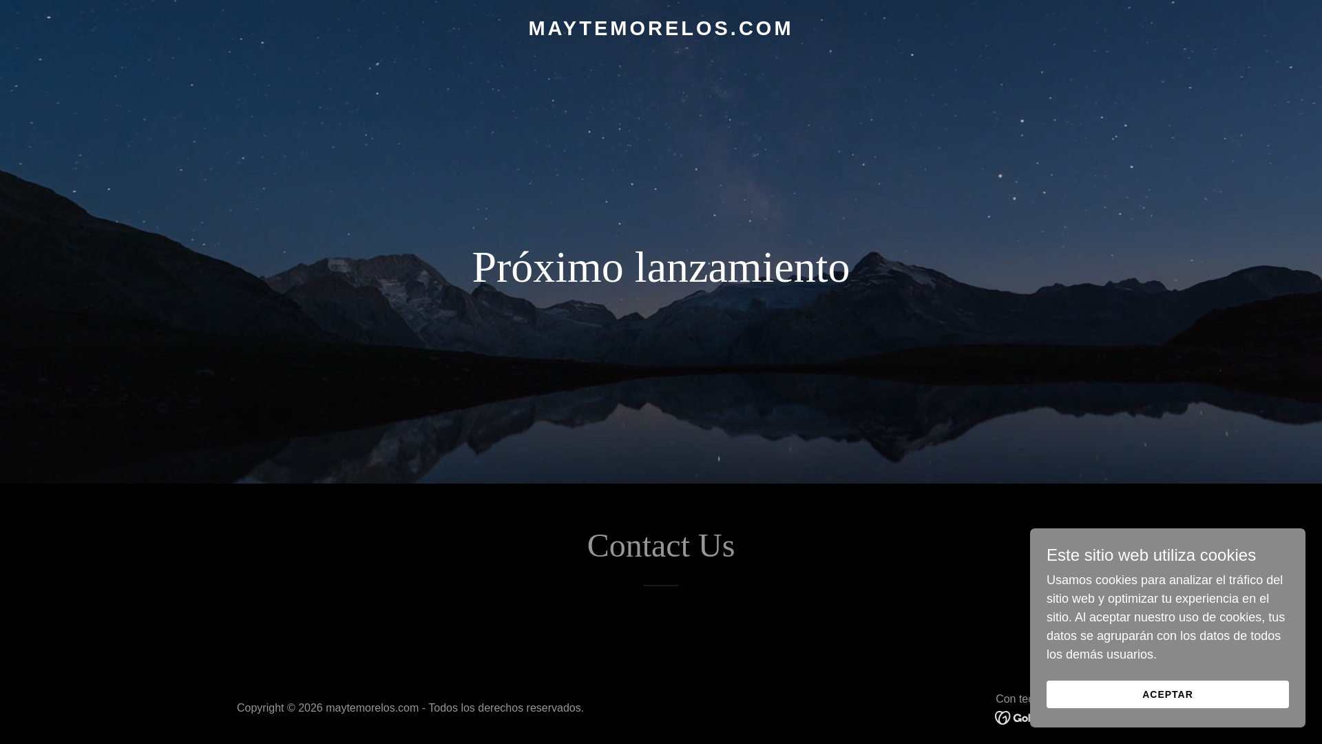website screenshot of https://maytemorelos.com/