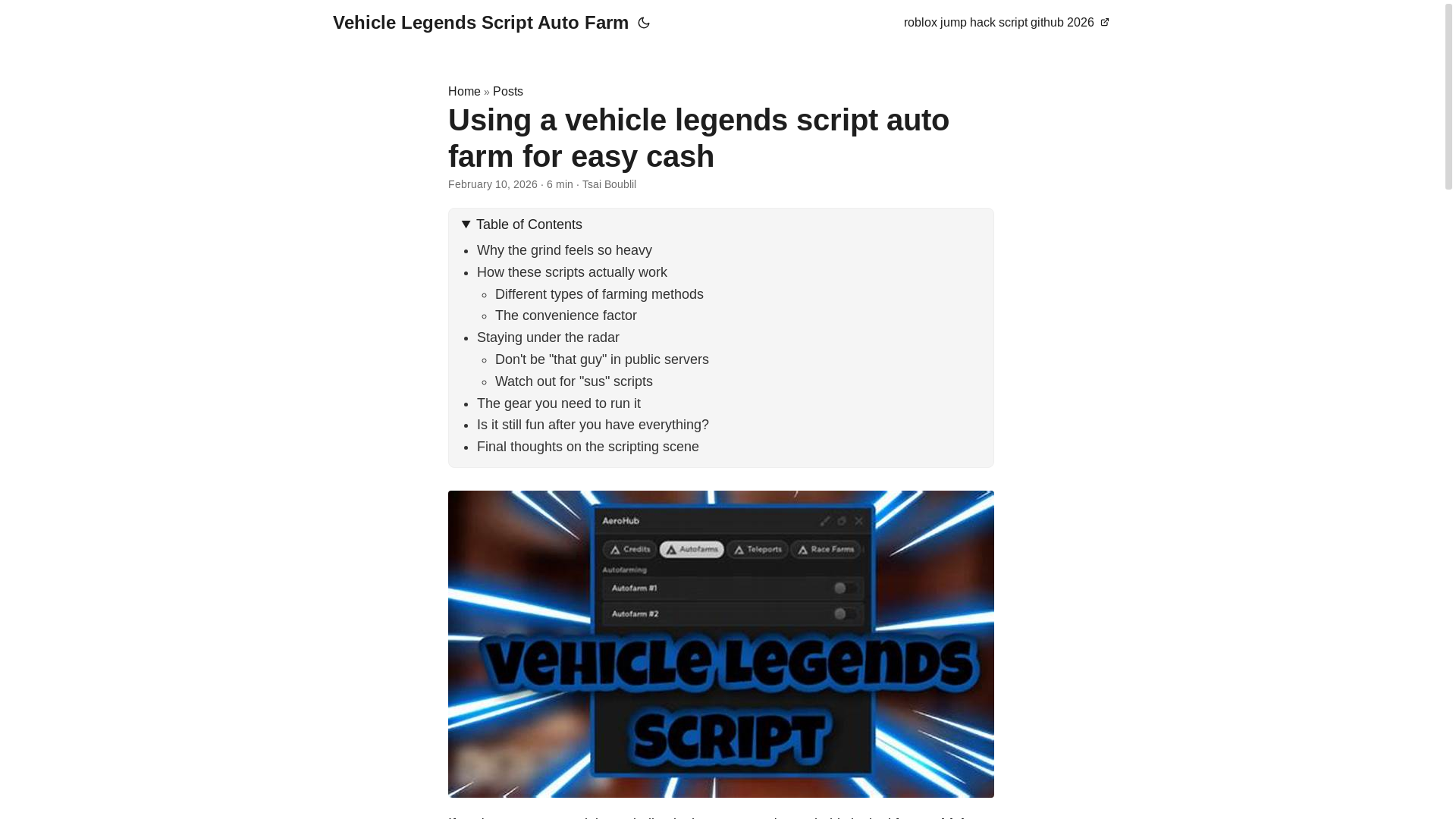 website screenshot of https://vehicle-legends-script-auto-farm.pages.dev/