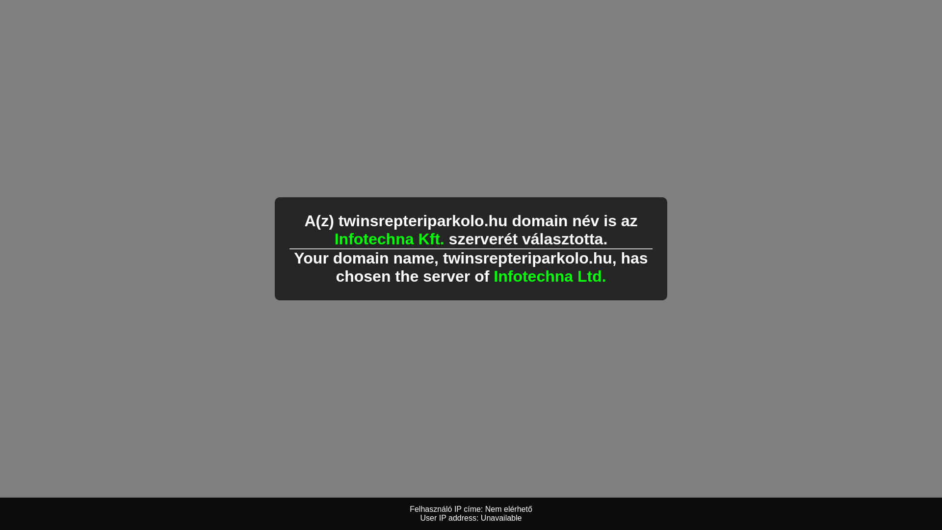 website screenshot of https://twinsrepteriparkolo.hu/