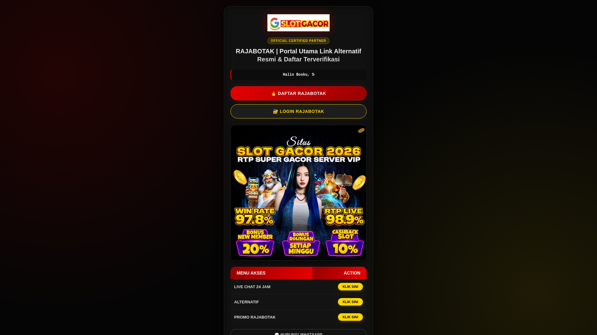 website screenshot of https://portalrajabotak.pages.dev/