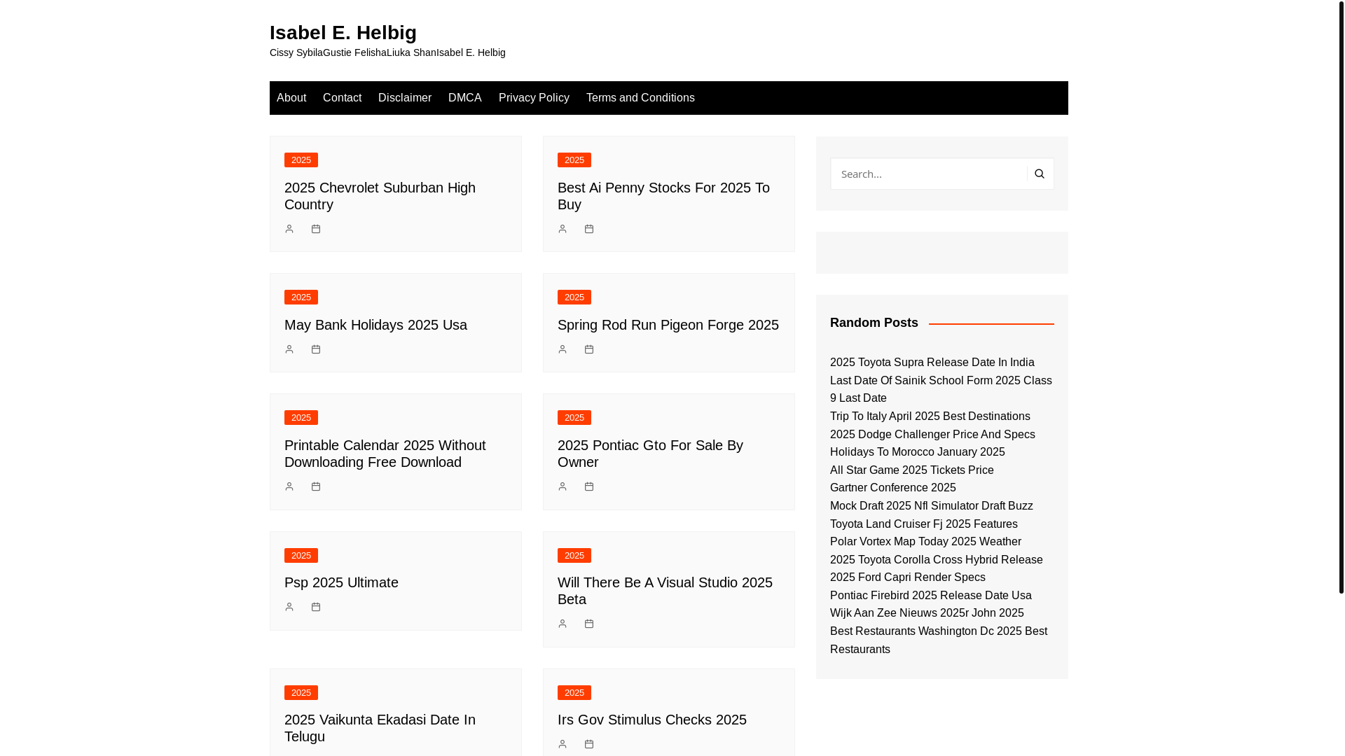 website screenshot of https://isabelehelbig.pages.dev/
