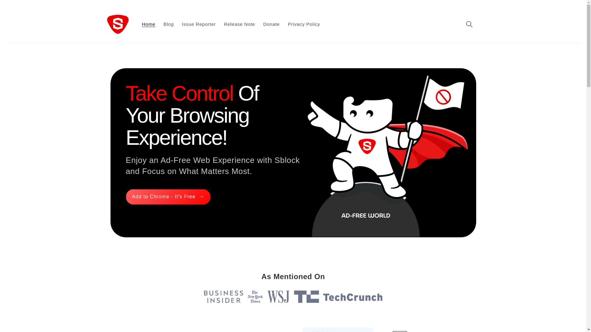 website screenshot of https://sblock.pro