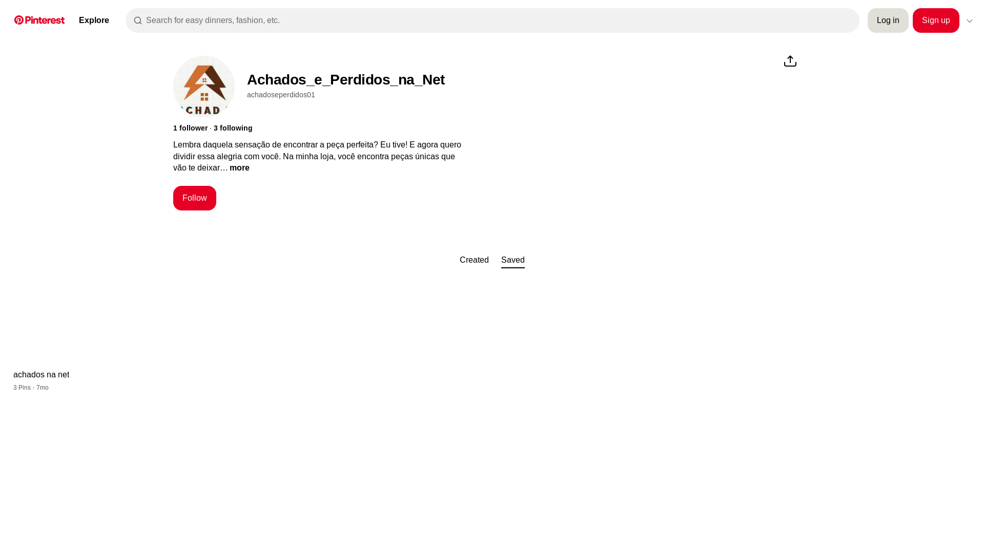 website screenshot of https://br.pinterest.com/achadoseperdidos01