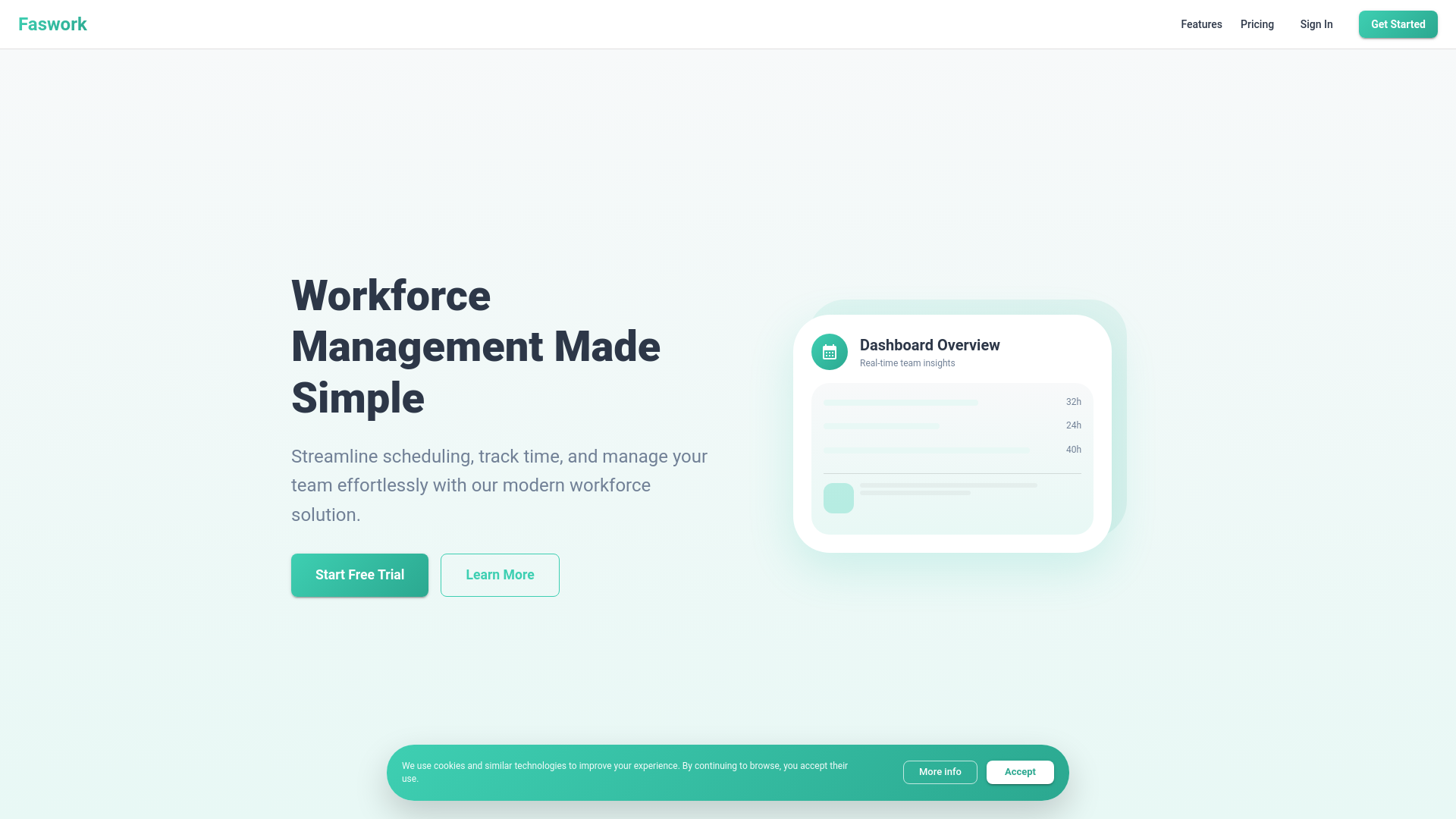 website screenshot of https://faswork-ui.pages.dev/
