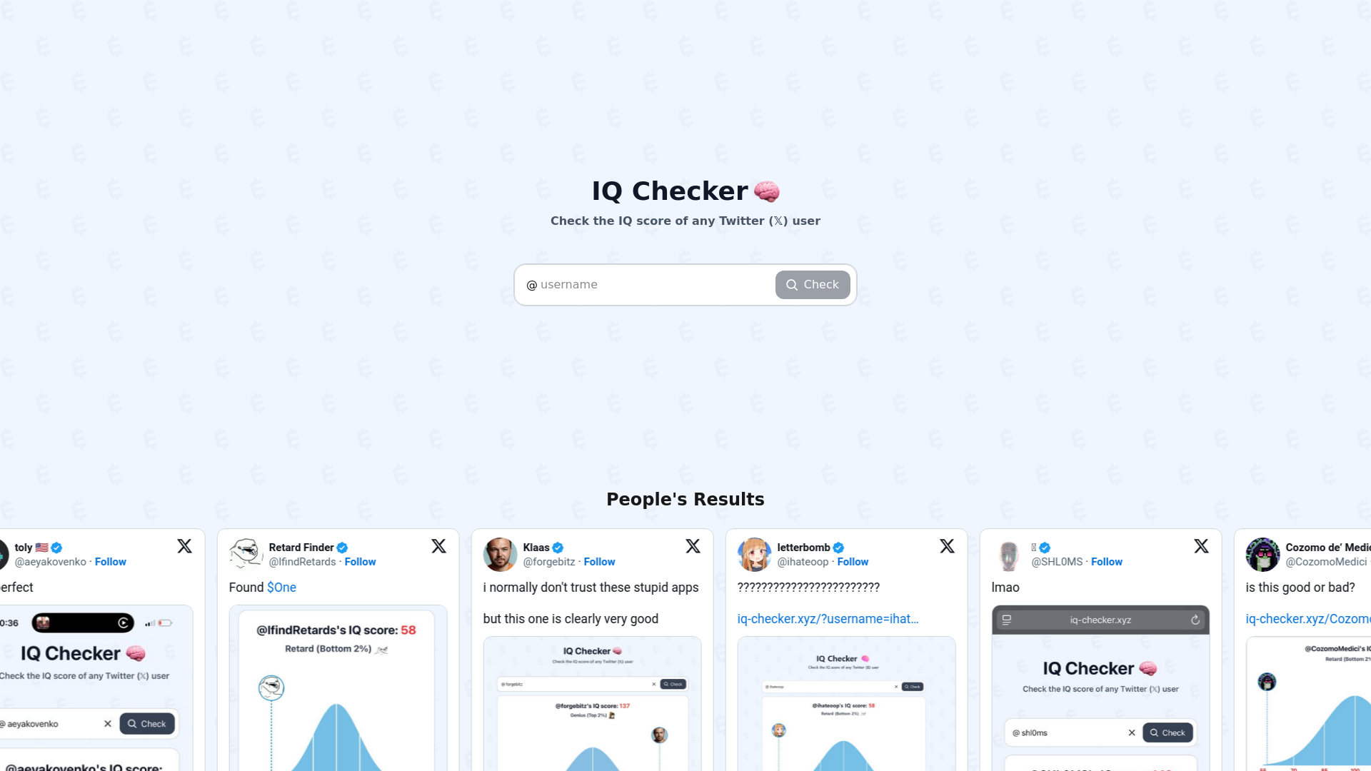 website screenshot of https://iq-checker-temp.pages.dev/