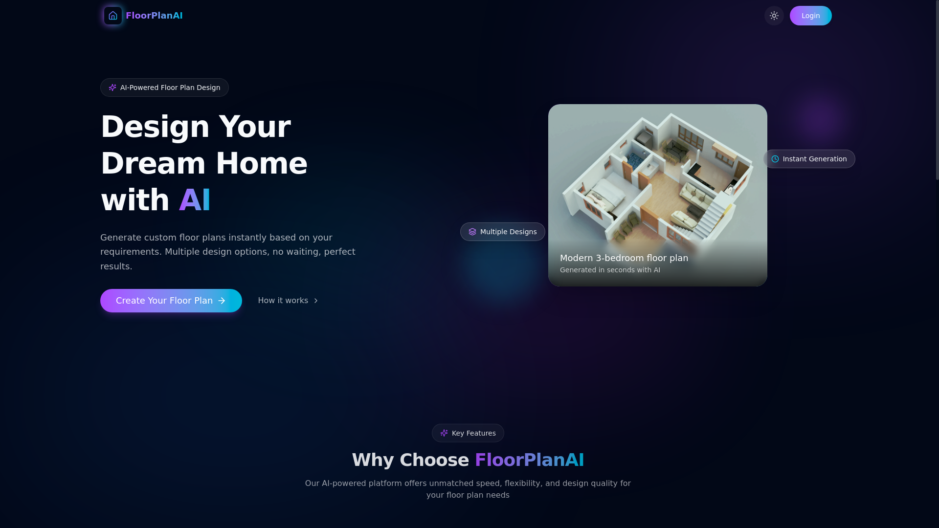 website screenshot of https://floorplanai.me/