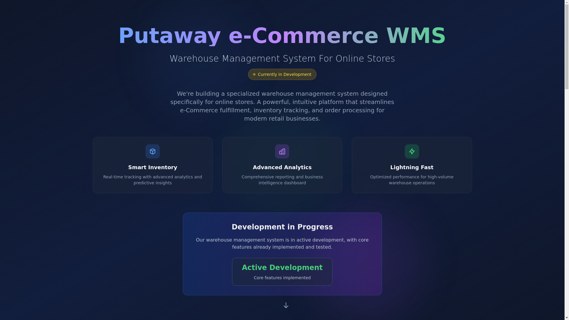 website screenshot of https://putaway-eu.pages.dev/