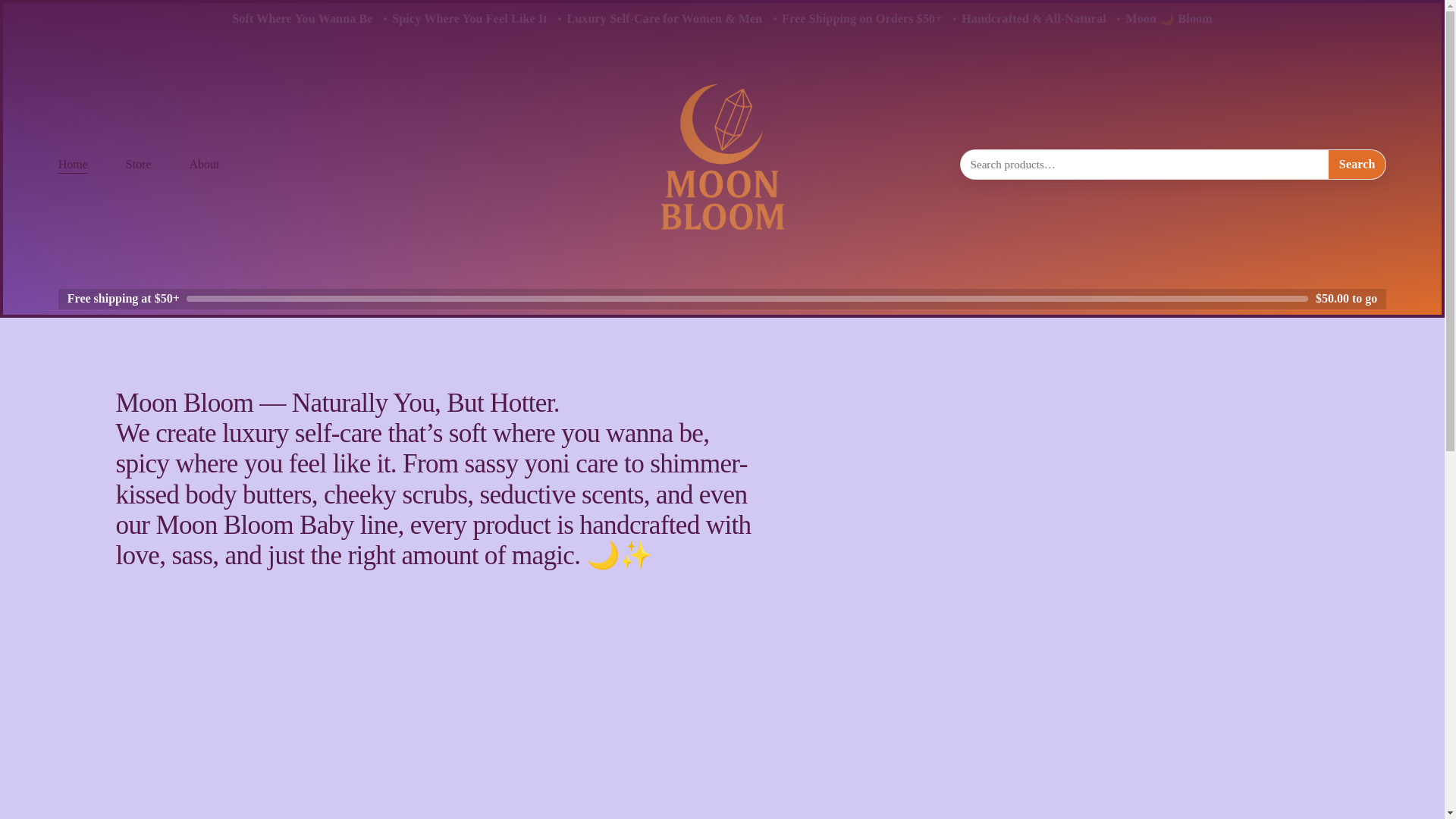 website screenshot of https://moon-bloom.net/