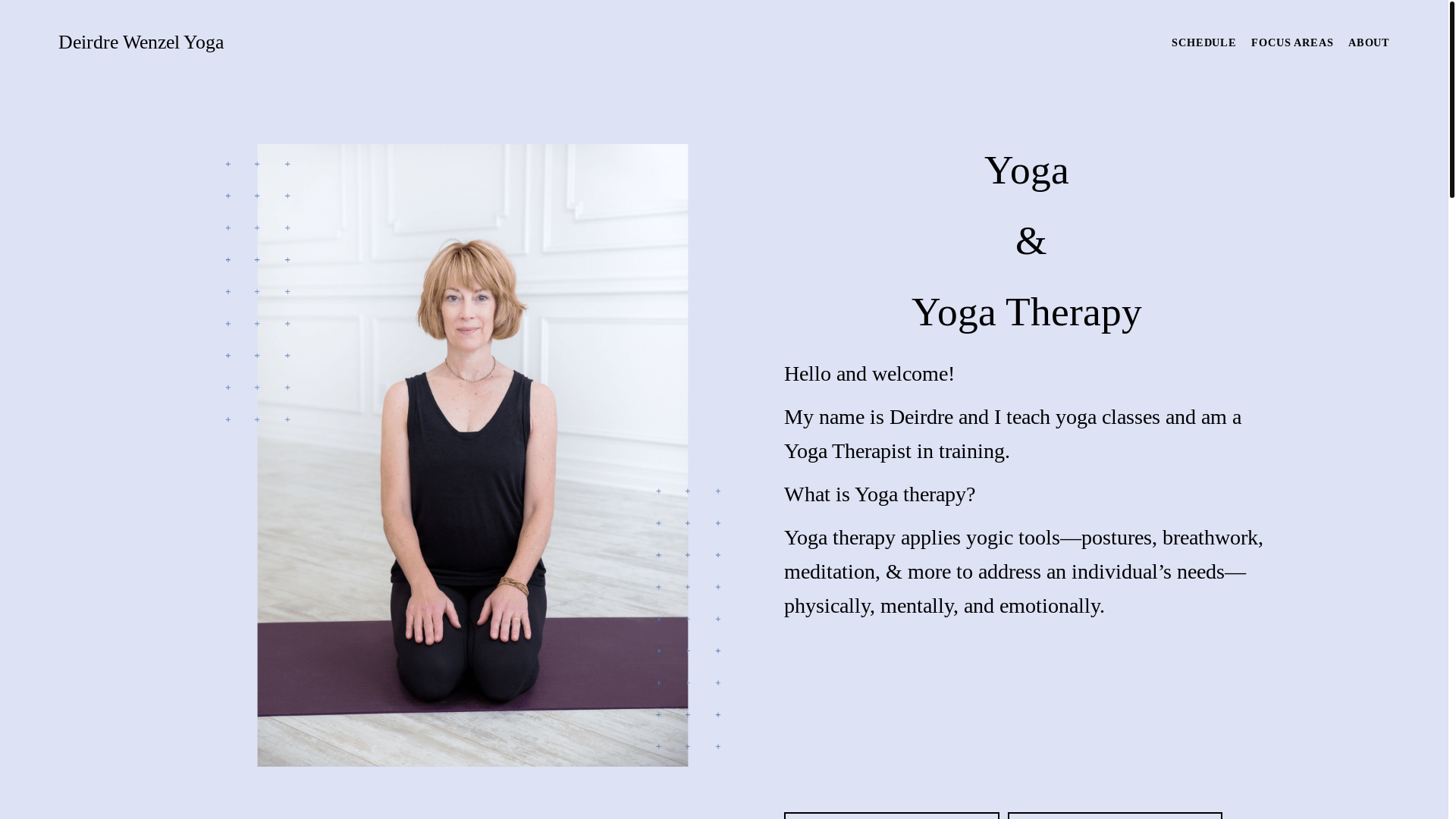 website screenshot of https://sageyogatherapy.com/