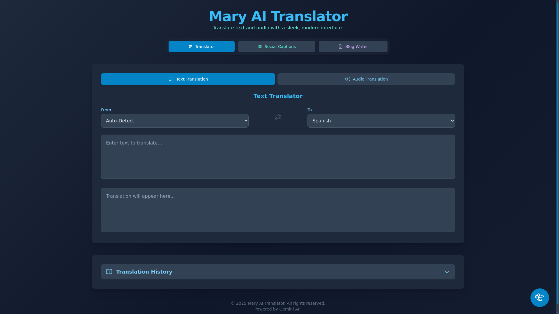 website screenshot of https://mary-ai-translator.pages.dev/