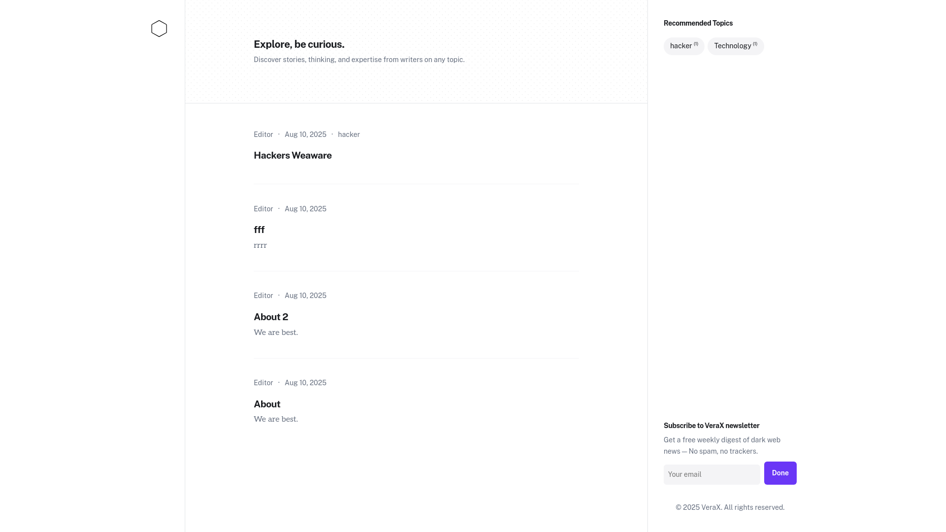 website screenshot of https://verax.pages.dev/