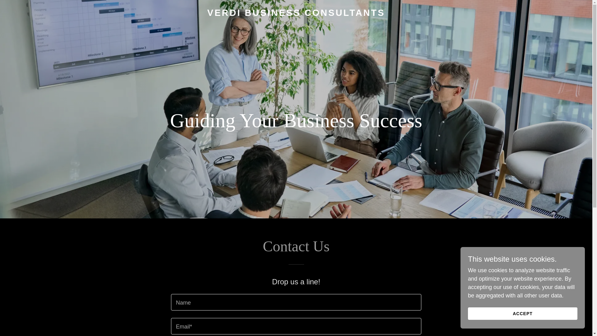 website screenshot of https://verdibusinessconsultants.com/