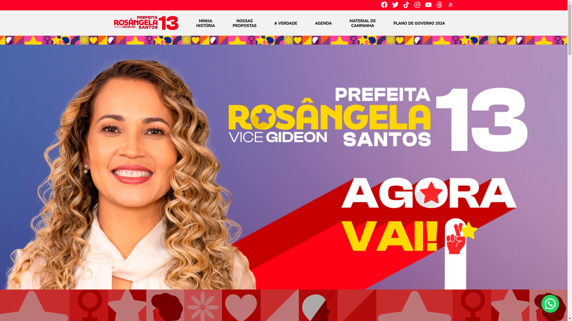 website screenshot of https://agoravaiembu.com.br/
