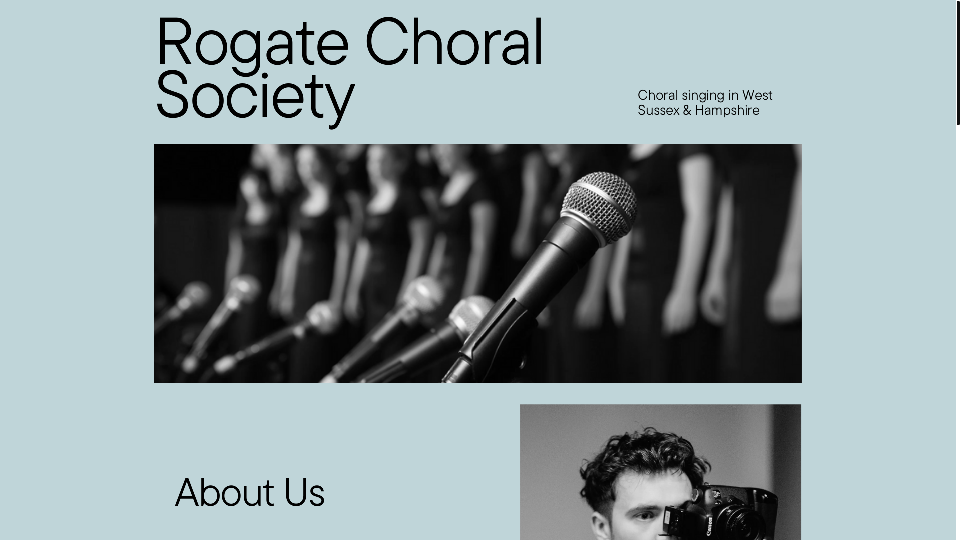 website screenshot of https://rogatechoralsociety.com/
