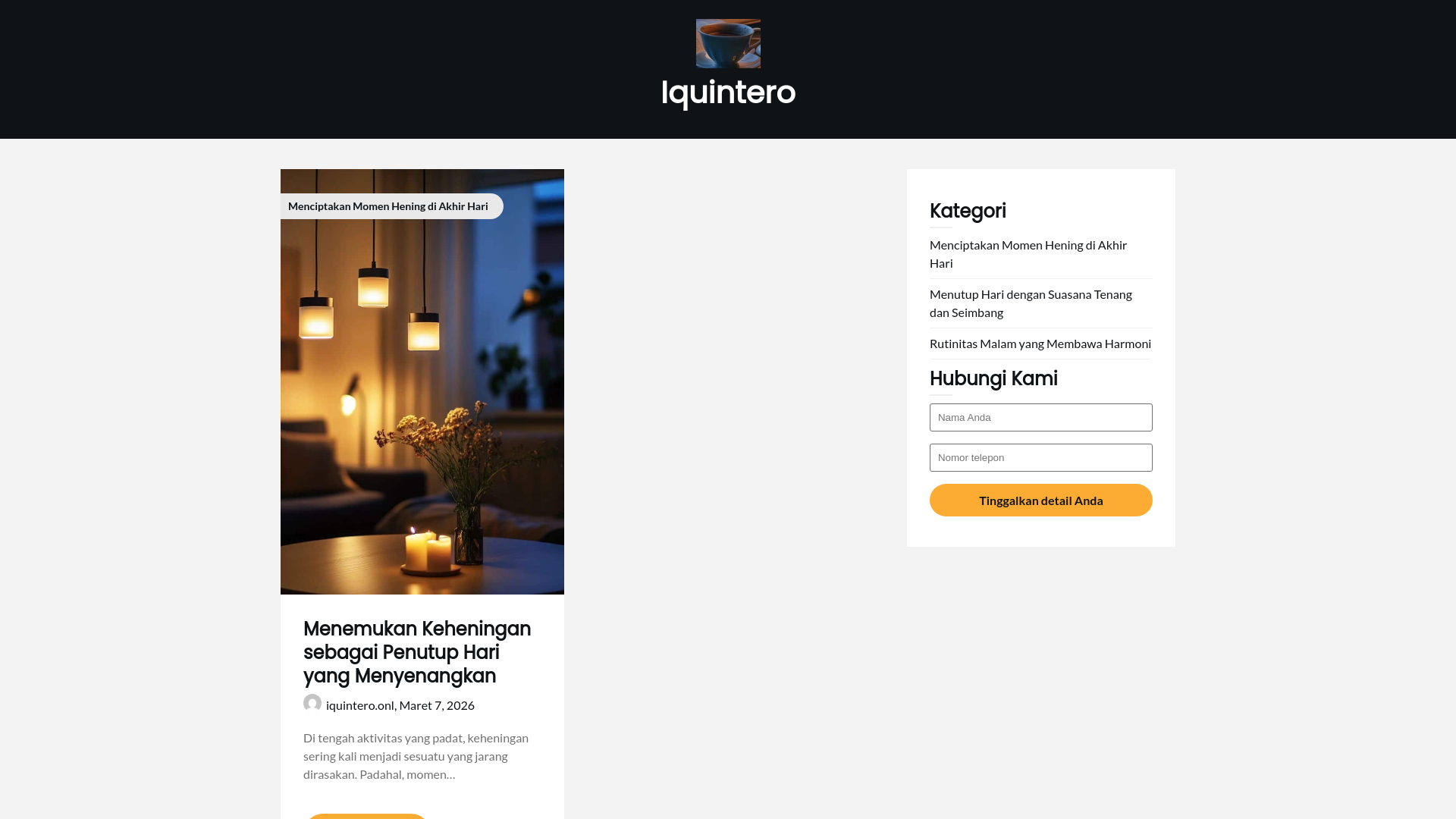 website screenshot of https://iquintero.onl
