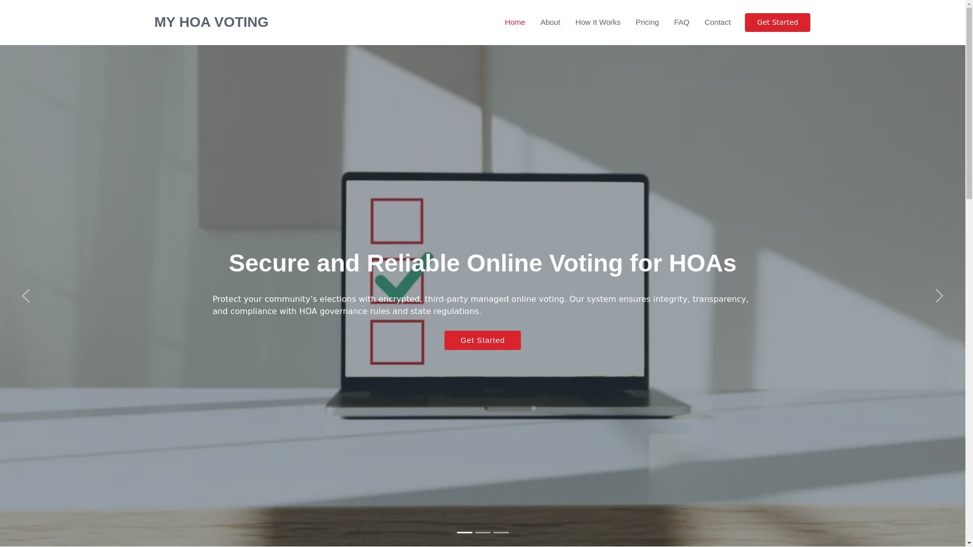 website screenshot of https://myhoavoting.pages.dev/