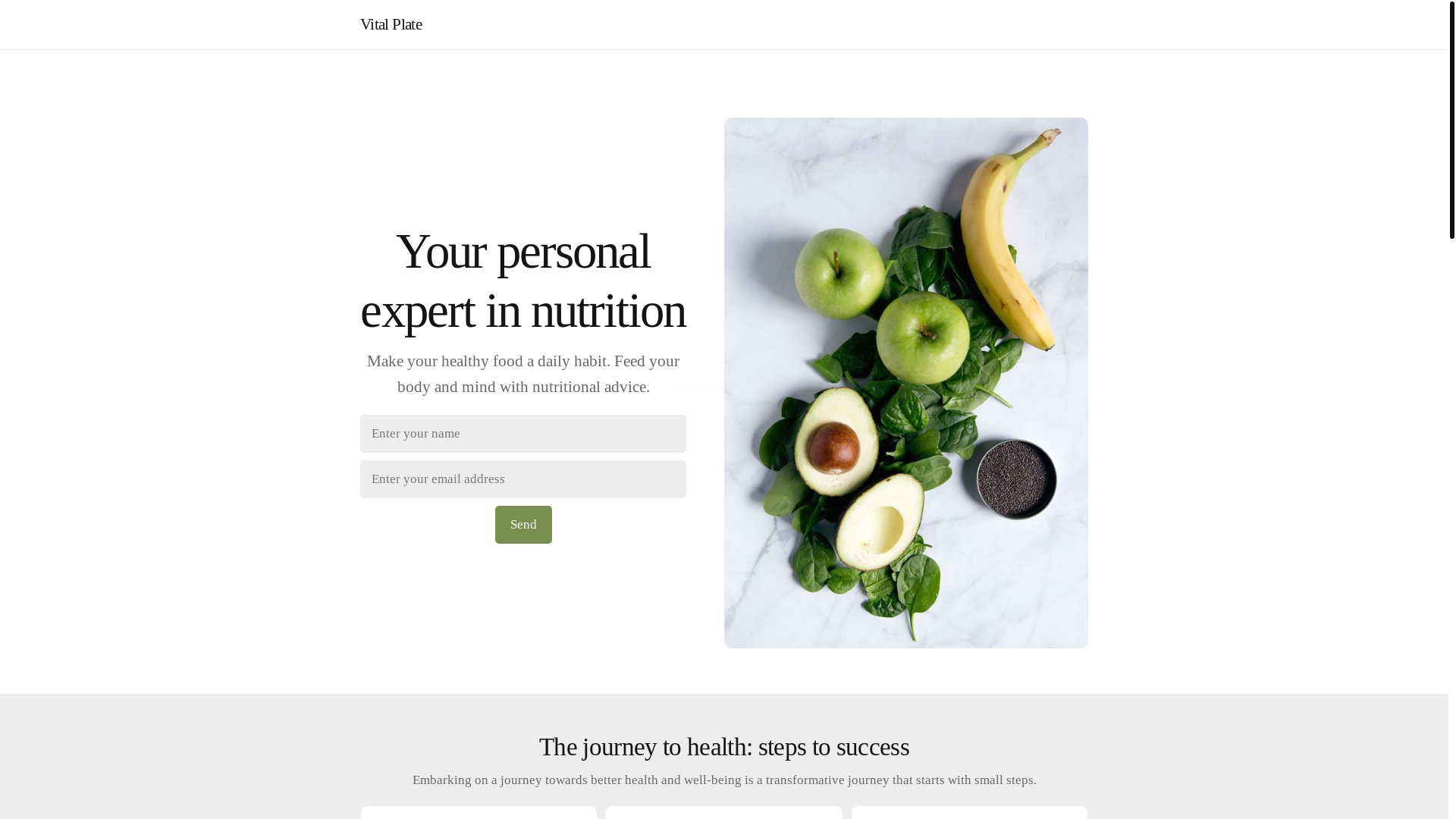 website screenshot of https://vitalplateetc.com/
