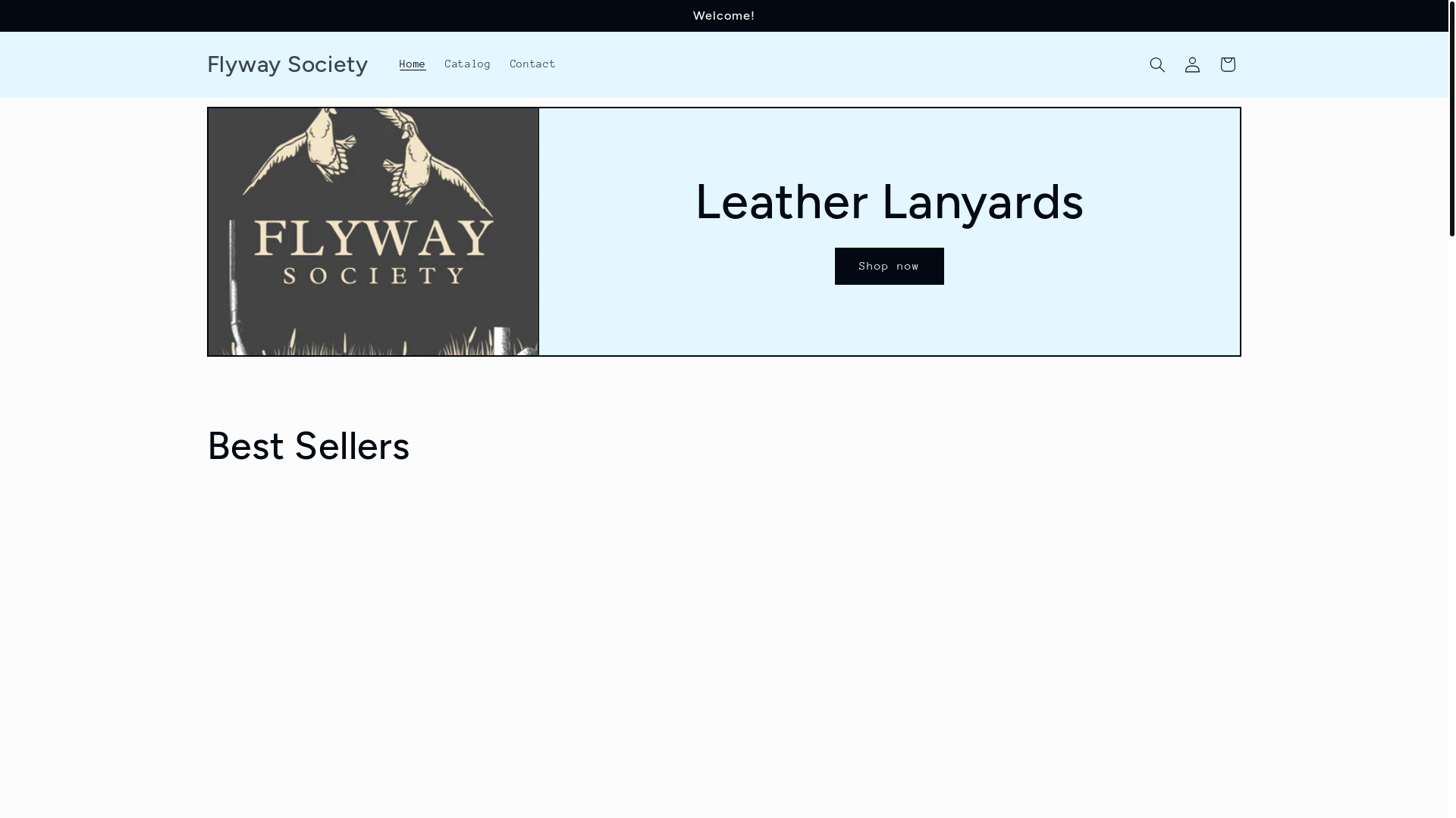 website screenshot of https://flywaysociety.shop/