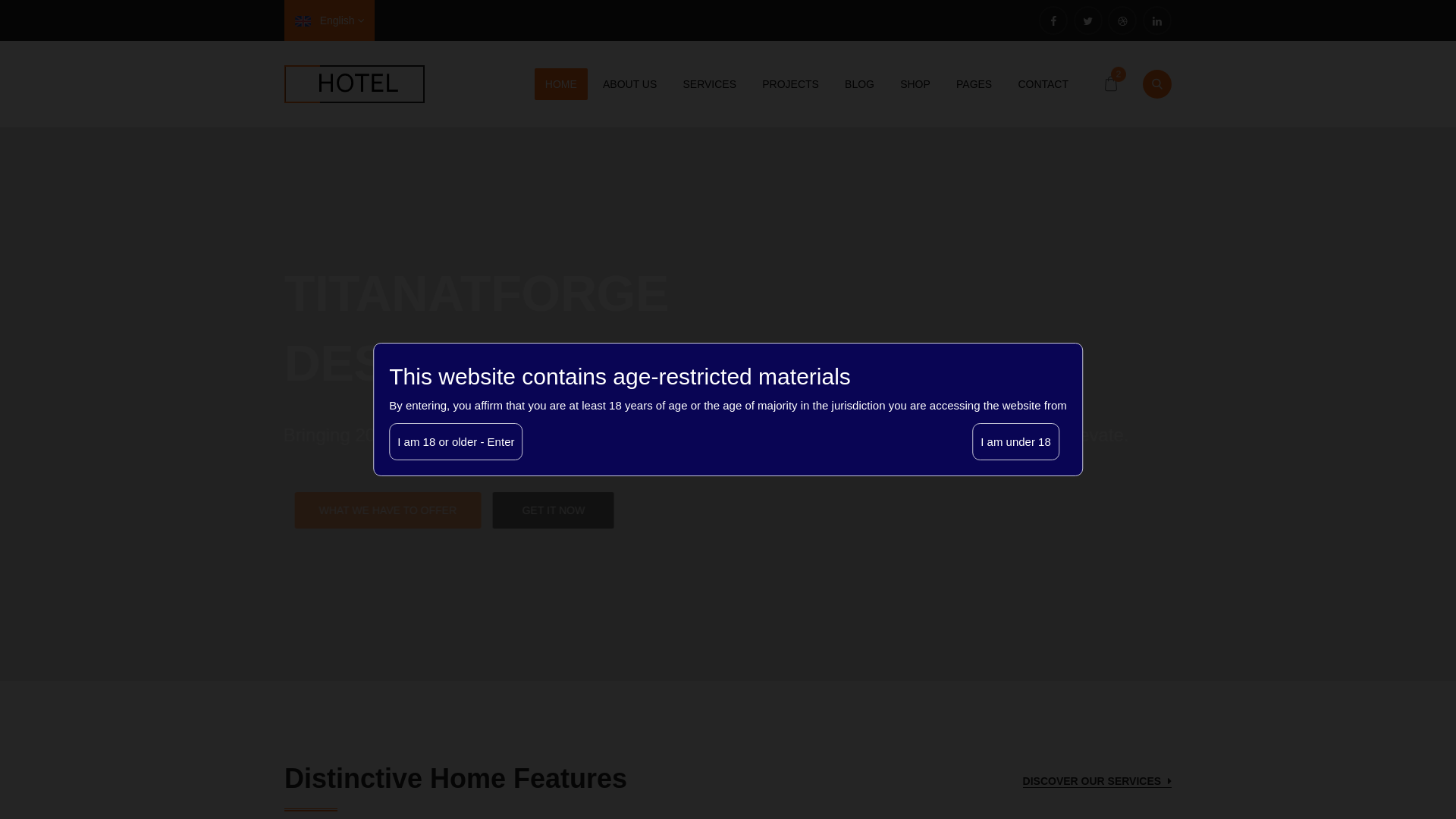website screenshot of https://titanatforge.info/