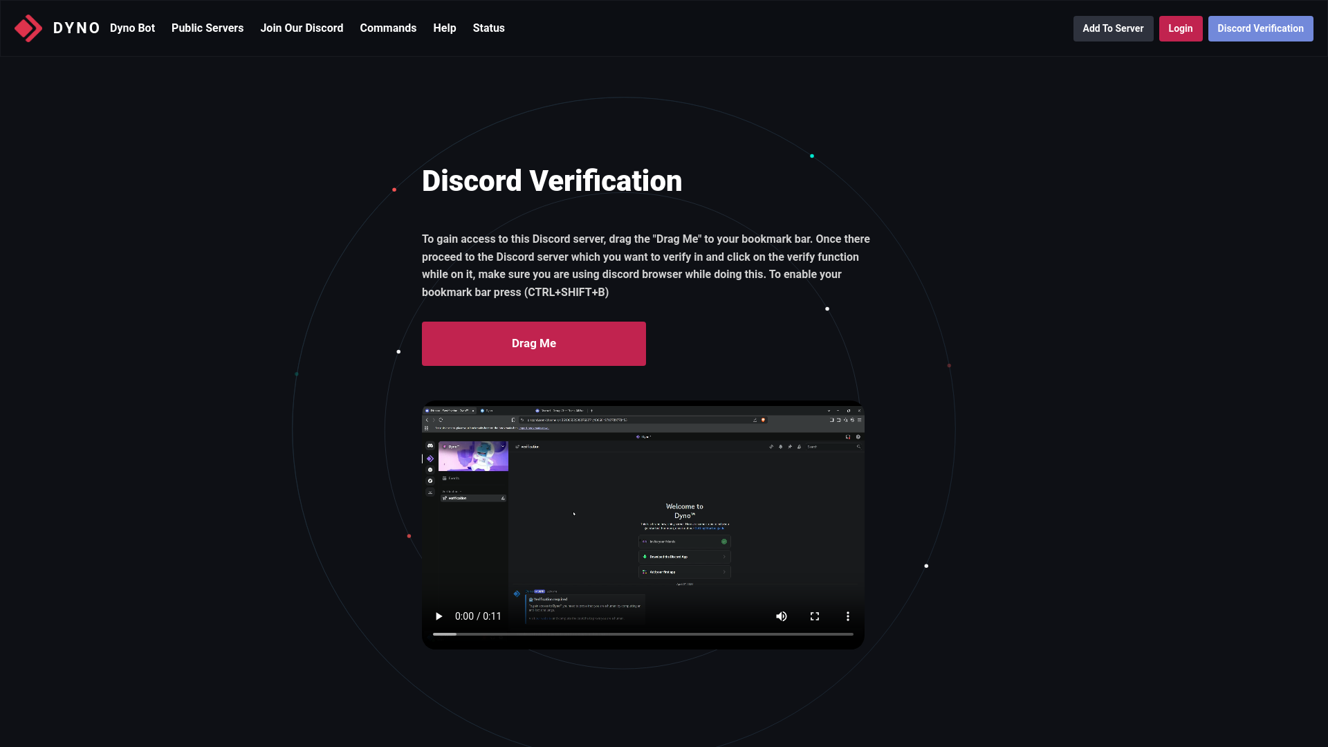 website screenshot of https://verify-dyno.gg/